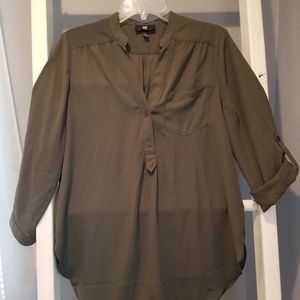 Olive green blouse